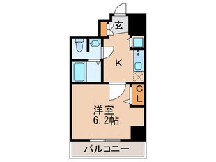 セオリー大阪フルール(702)の物件間取画像